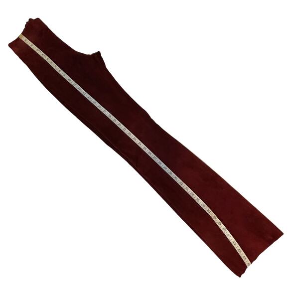 Joseph High Waist Straight Leg Maroon Suede Trouser Pants Size 40 - Picture 11 of 15